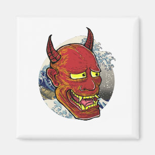 Imán La máscara japonesa Hannya