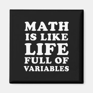 Imán La matemática es como la vida Divertida Maestra Ch