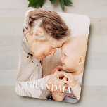 Imán La mejor abuela del mundo desde la fotografía de M<br><div class="desc">Este diseño simple y moderno se compone de tipografía de la cadena y cursiva y añade una foto personalizado</div>