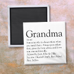 Imán La mejor abuela del mundo, la definición de abuela<br><div class="desc">Personalice a su abuela especial, abuela, abuela, abuela, nana, nana o Abuela para crear un regalo único para cumpleaños, Navidades, día de la madre, duchas para bebés, o cualquier día que quiera mostrar lo que significa para usted. Una manera perfecta de mostrarle lo increíble que es cada día. Diseñado por...</div>