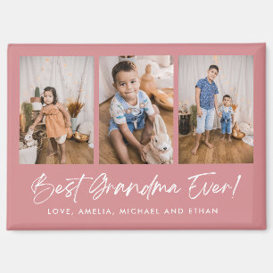 Imán La mejor abuela rosada de todos los tres imanes de