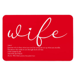 Imán La mejor definición de esposa del mundo