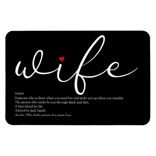 Imán La mejor definición de esposa del mundo (Horizontal)