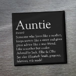 Imán La mejor definición de tía del mundo<br><div class="desc">Personaliza tu Tía o Tía especial,  favorita para crear un regalo único. Una manera perfecta de mostrarle lo increíble que es cada día. Diseñado por Thisisnotme©</div>
