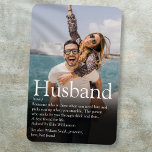 Imán La mejor fotografía de definición de marido del mu<br><div class="desc">Personalice a su esposo especial para que cree un regalo único para cumpleaños,  aniversarios,  bodas,  Navidades o cualquier día que quiera mostrar lo que significa para usted. Una manera perfecta de mostrarle lo increíble que es cada día. Diseñado por Thisisnotme©</div>