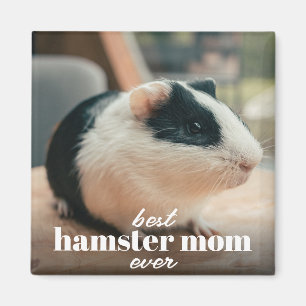 Imán La mejor madre de Hamster, Mascota de Personalizad