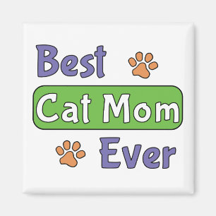 Imán La mejor mamá de gatos de todas