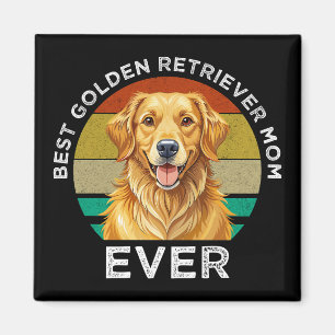 Imán La mejor mamá de Golden Retriever de todas