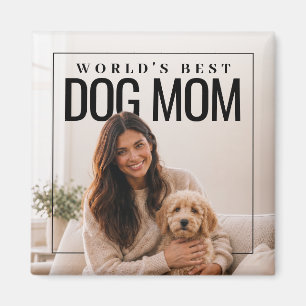 Imán La Mejor Mamá de Perro del Mundo PhotoPop