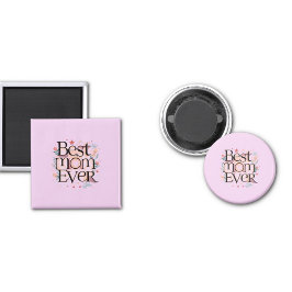 Imán La Mejor Mamá del Mundo Diseño Moderno y Adorable