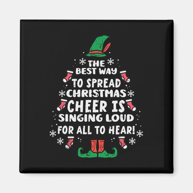 Imán La Mejor Manera De Difundir Navidades Alegran A La (Frente)