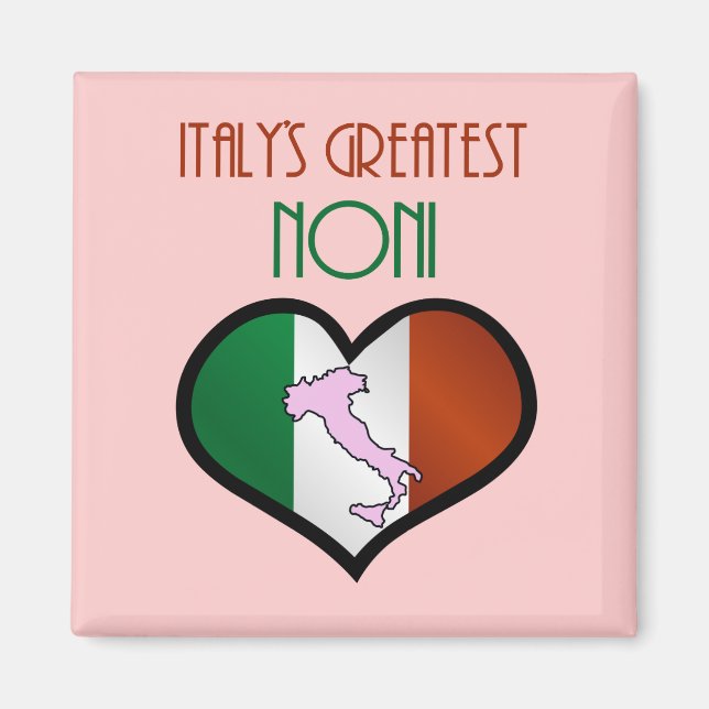 Imán La mejor Noni de Italia (Frente)