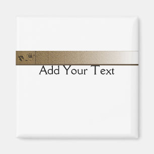 Imán La mejor pintura de perro y la impresión a mano en