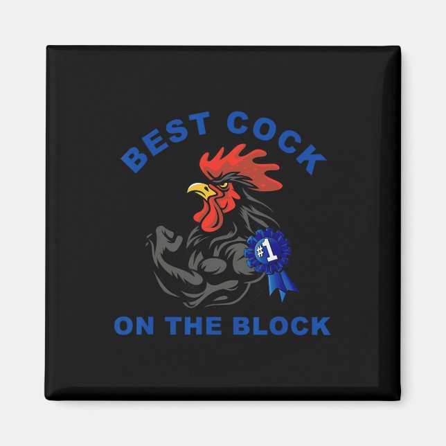 Imán La Mejor Ropa de Pollo del Barrio  (Frente)