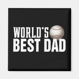 Imán La mejor tipografía de papá del mundo, el béisbol