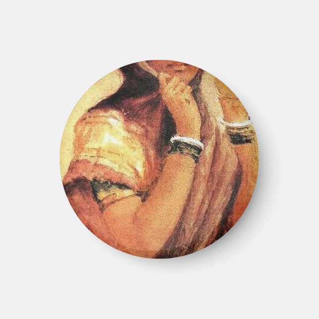 Imán La Milkmaid 1904 De Raja Ravi Varma (Frente)