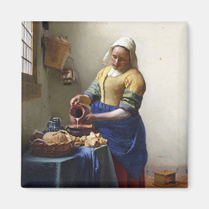 Imán La Milkmaid, c.1658-60 (aceite sobre lienzo)