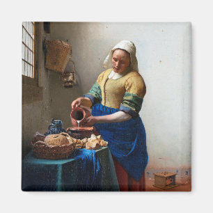 Imán La Milkmaid, Johannes Vermeer, 1657-1658