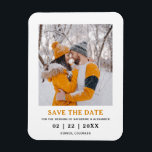 Imán La minimalista y moderna boda fotográfica salva la<br><div class="desc">La minimalista Y Elegante Boda De Fotografía Moderna Ahorra El Imán De La Fecha.</div>