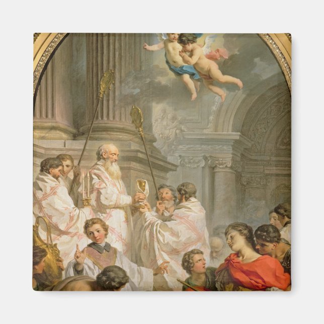 Imán La misa de San Basil (aceite sobre lienzo) (Frente)