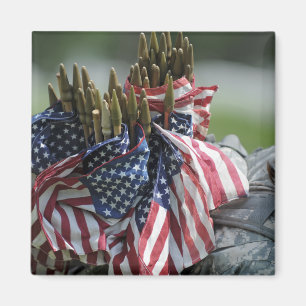 Imán La mochila de un soldado del ejército