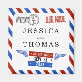 Imán La moderna colección de Bodas de Airmail