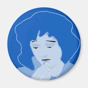 Imán La mujer azul traga la mifepristone