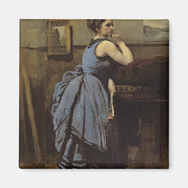 Imán La mujer en azul, 1874 (Frente)