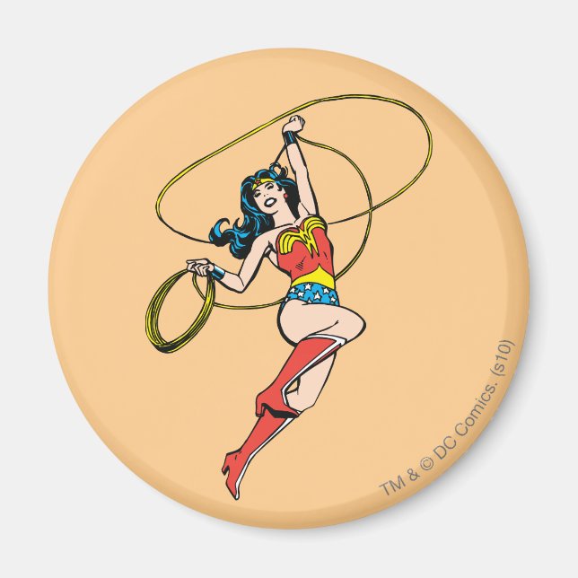 Imán La mujer maravilla Lasso de la verdad (Frente)