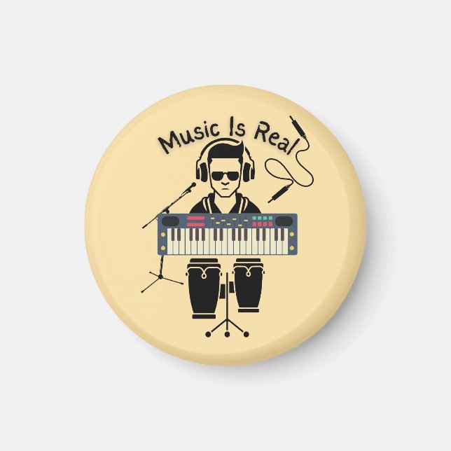 Imán La música es real (Frente)