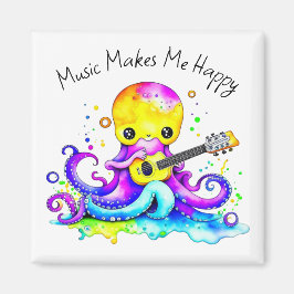 Imán La Música Me Hace Feliz | Pulpo Tocando Guitarra