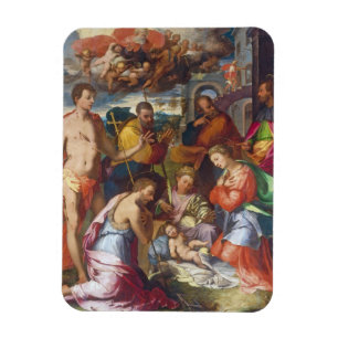 Imán La Natividad, 1534 (petróleo en el panel)