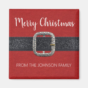 Imán La navidad de los cerezos del cinturón de Santa