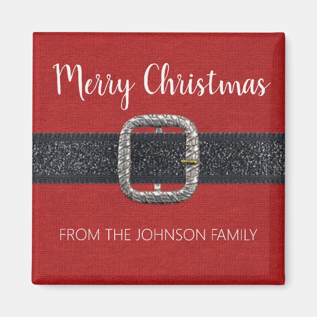 Imán La navidad de los cerezos del cinturón de Santa (Frente)