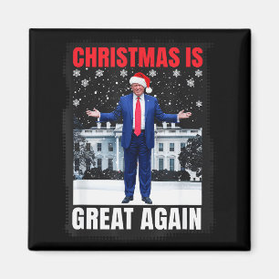 Imán La Navidad es genial de nuevo divertido Donald Tru