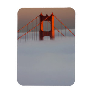 Imán La niebla atraviesa la bahía de San Francisco cubr