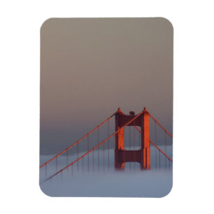 Imán La niebla atraviesa la bahía de San Francisco cubr
