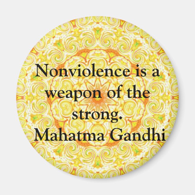 Imán La no violencia es un arma de los fuertes. - Gandh (Frente)