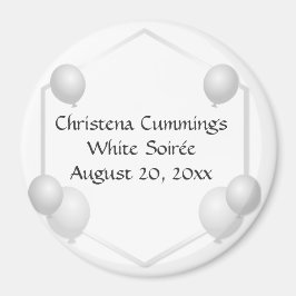 Imán La Noche Blanca de Cumpleaños