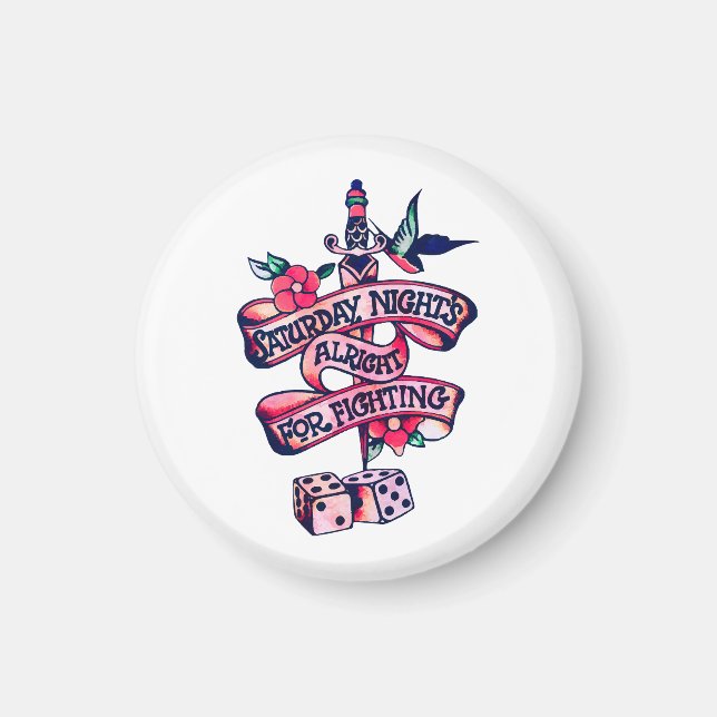 Imán La noche del sábado está bien para luchar (Frente)