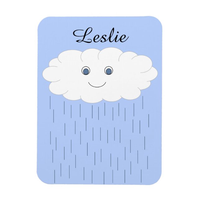 Imán La nube de lluvia nos hace sonreír: (Vertical)