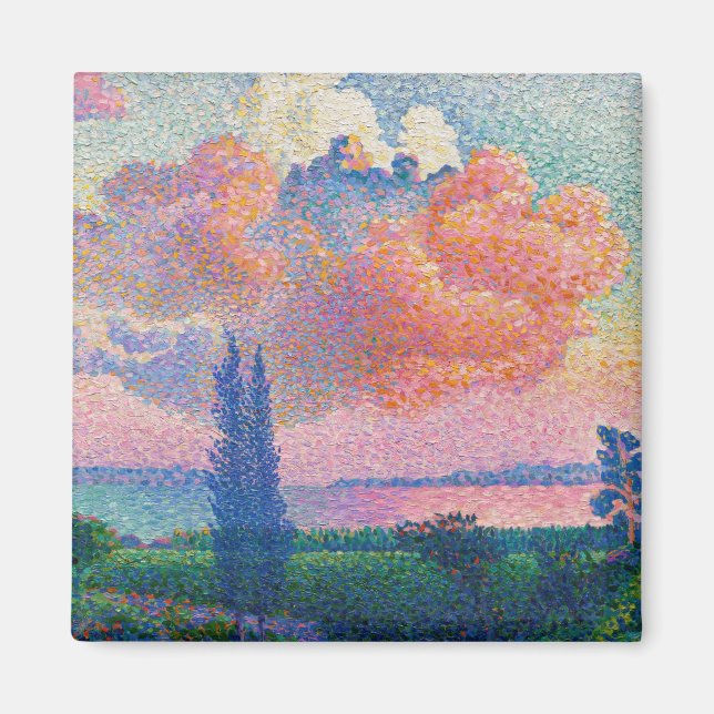 Imán La nube rosa, pintura de Henri-Edmond Cross (Frente)