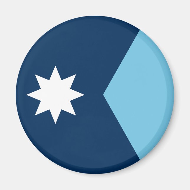 Imán La nueva bandera del estado de Minnesota (Frente)