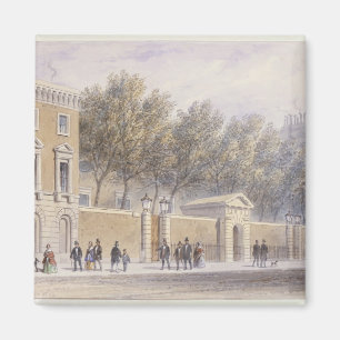 Imán La nueva entrada al Salón de los Grocers, 1854