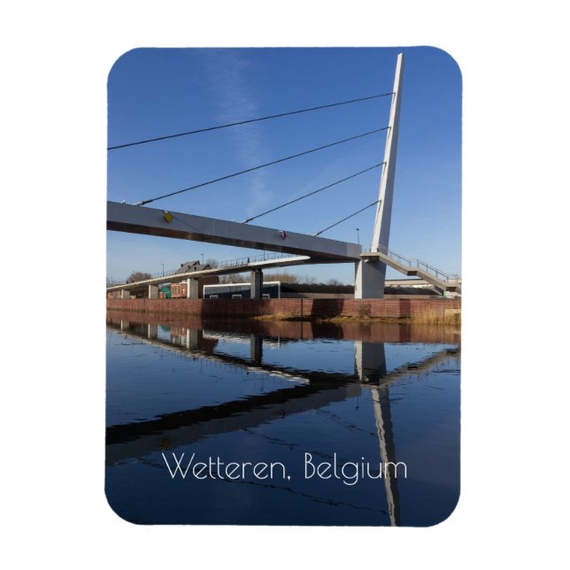 Imán La nueva Passerelle, Wetteren, Bélgica (Vertical)