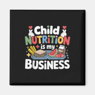 Imán La nutrición infantil es mi escuela Business Lunch