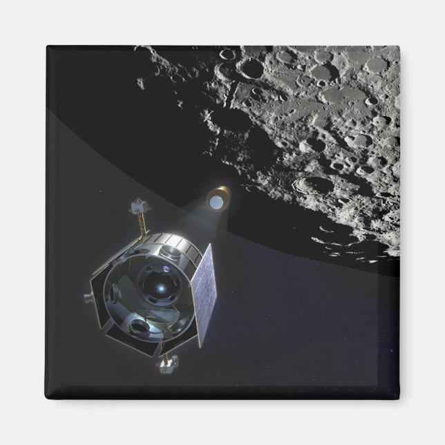 Imán La observación del CRater lunar (Frente)