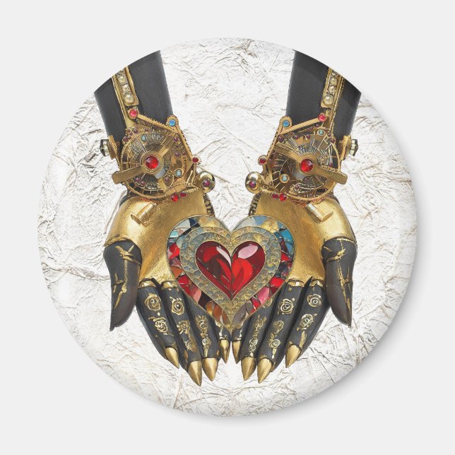 Imán La oferta - Corazón en manos (Frente)