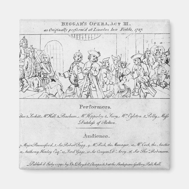 Imán La ópera del mendigo (Frente)