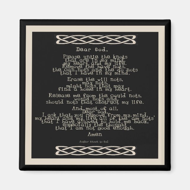 Imán La oración de los nudos (Frente)